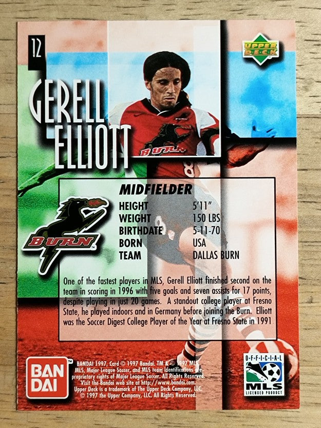 1997 Upper Deck MLS Gold #12 Gerell Elliott
