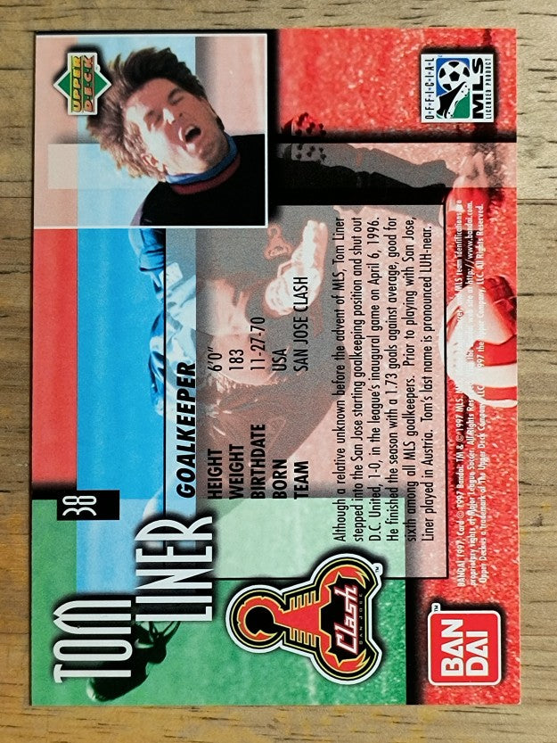 1997 Upper Deck MLS Gold #38 Tom Liner