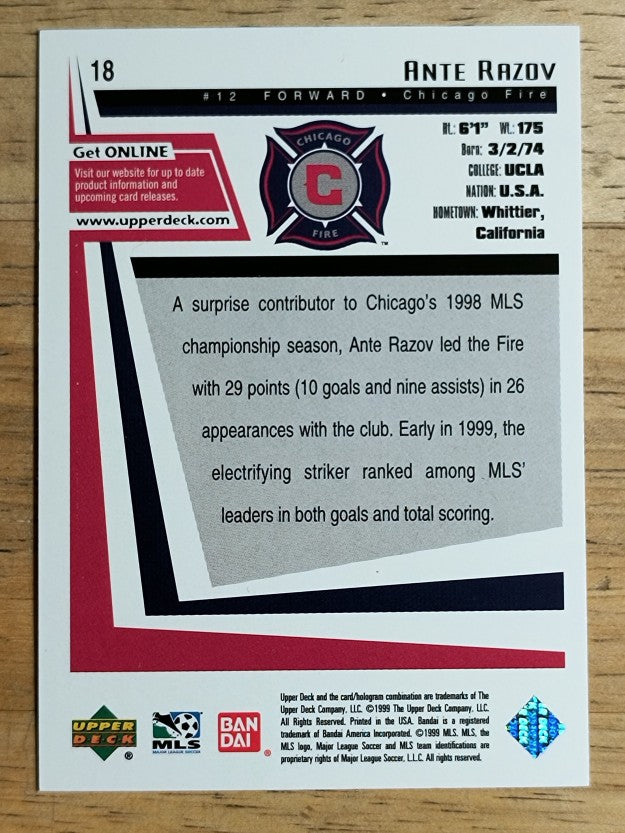 1999 Upper Deck MLS #18 Ante Razov