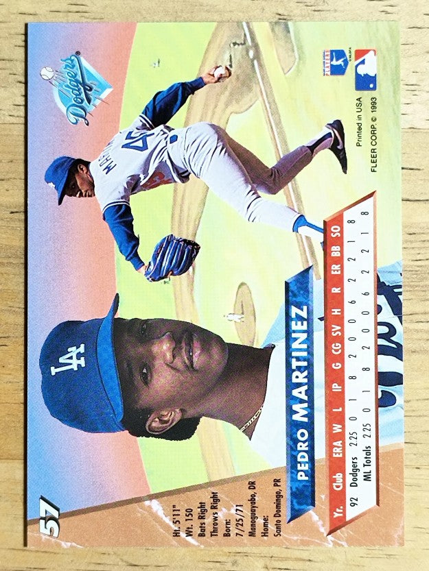 1993 Ultra #57 Pedro Martinez
