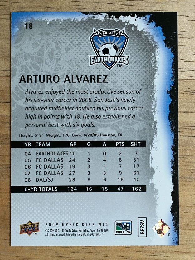 2009 Upper Deck MLS #18 Arturo Alvarez