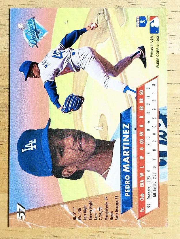 1993 Ultra #57 Pedro Martinez