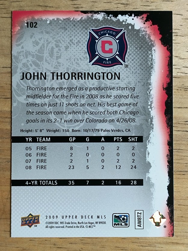 2009 Upper Deck MLS #102 John Thorrington