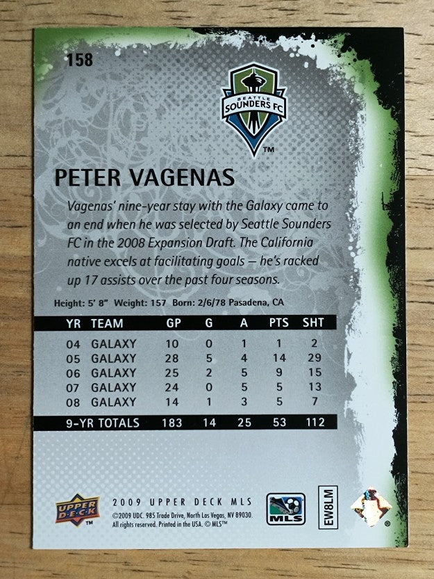 2009 Upper Deck MLS #158 Peter Vagenas