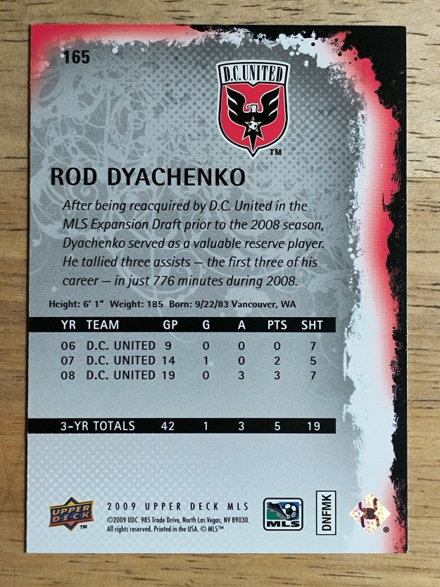 2009 Upper Deck MLS #165 Rod Dyachenko