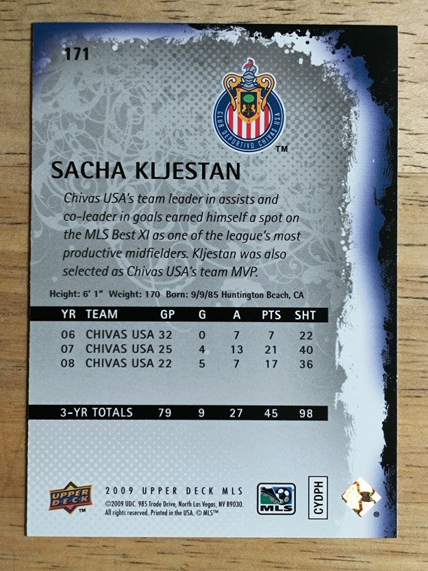 2009 Upper Deck MLS #171 Sacha Kljestan