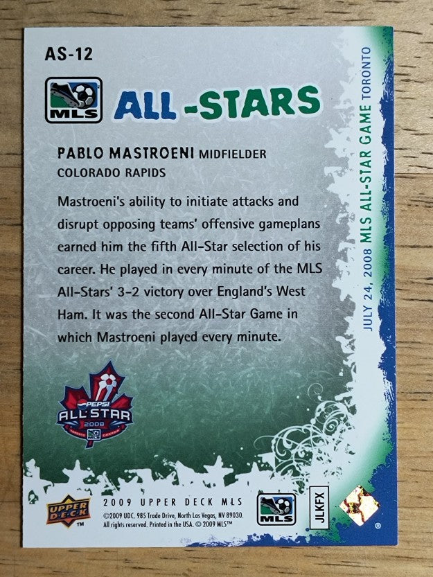 2009 Upper Deck MLS All Stars #AS12 Pablo Mastroeni