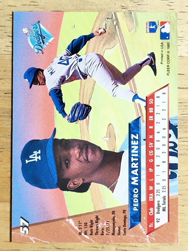 1993 Ultra #57 Pedro Martinez