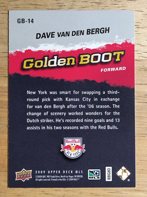 2009 Upper Deck MLS Golden Boot #GB14 Dave van den Bergh
