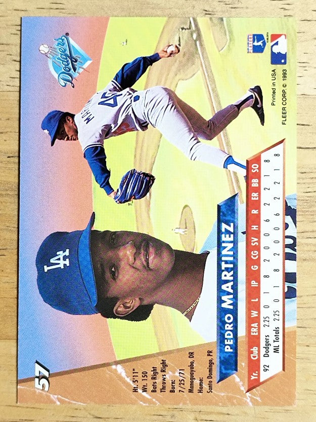 1993 Ultra #57 Pedro Martinez