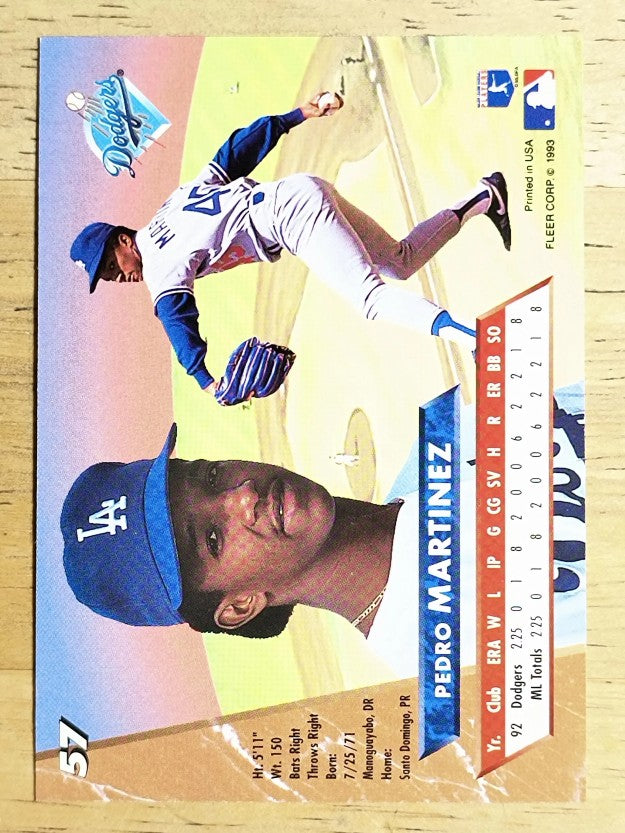 1993 Ultra #57 Pedro Martinez