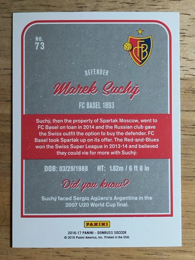 2016 Donruss #73 Marek Suchy