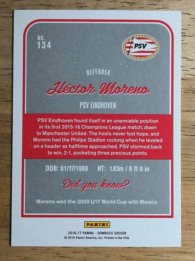 2016 Donruss #134A Hector Moreno