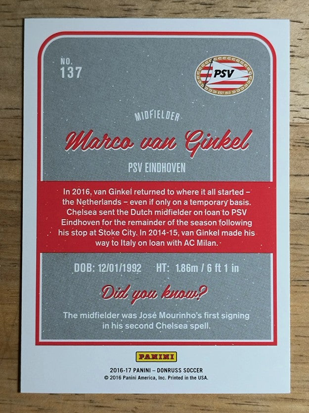 2016 Donruss #137 Marco van Ginkel