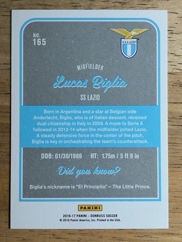 2016 Donruss #165 Lucas Biglia