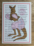 1991 Kayo #24 Checklist 84-166