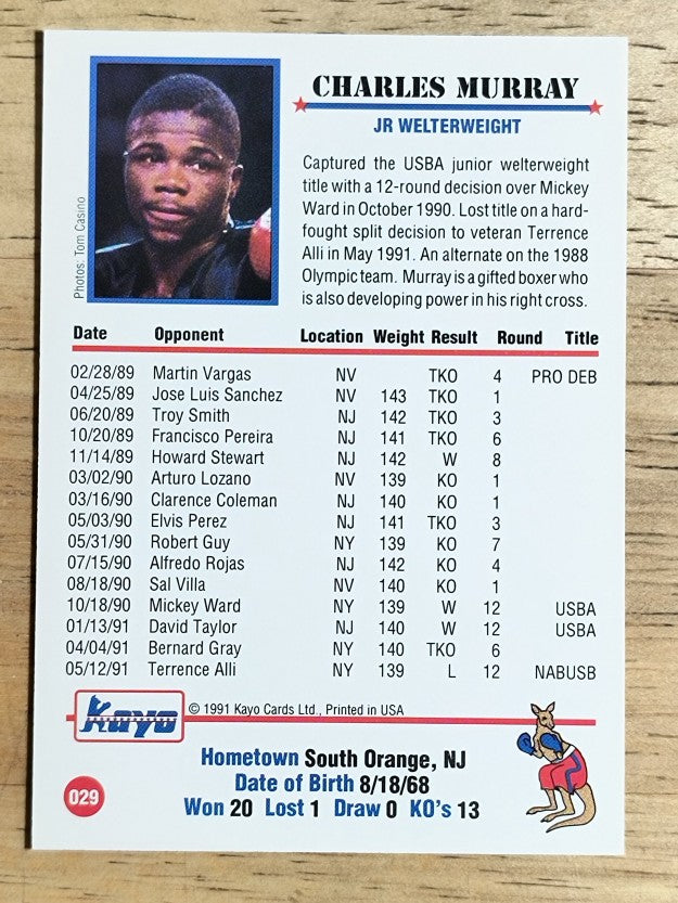 1991 Kayo #29 Charles Murray