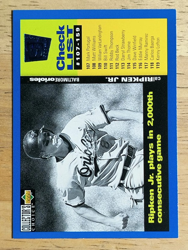 1995 Collector's Choice SE #263 Cal Ripken CL