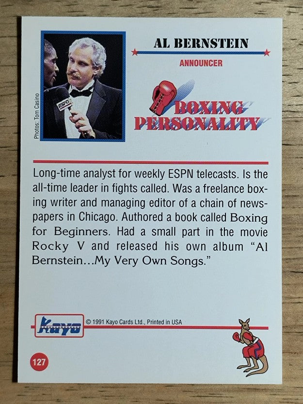 1991 Kayo #127 Al Bernstein