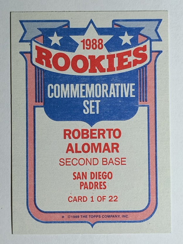 1989 Topps Rookies #1 Roberto Alomar