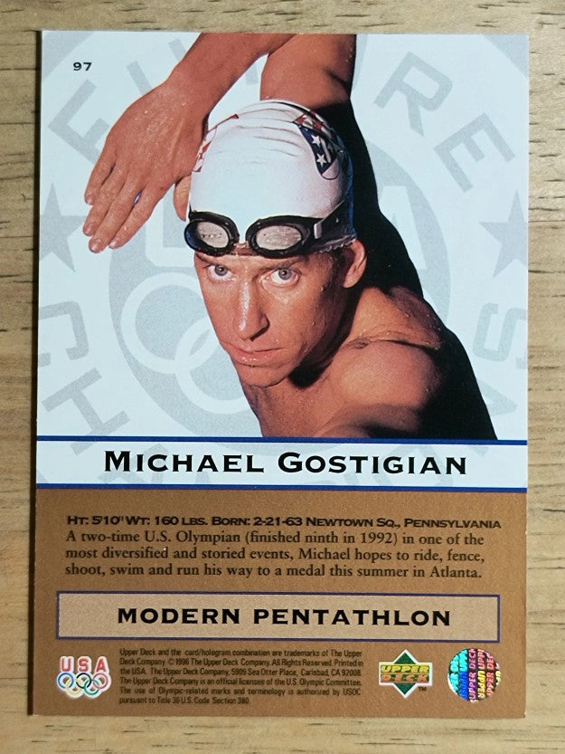1996 Upper Deck U.S. Olympic #97 Michael Gostigian