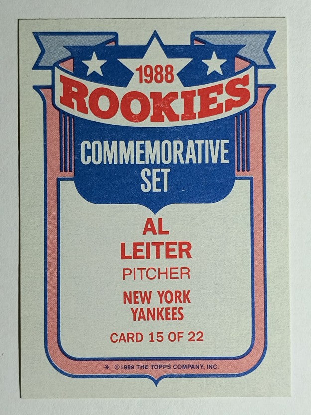 1989 Topps Rookies #15 Al Leiter