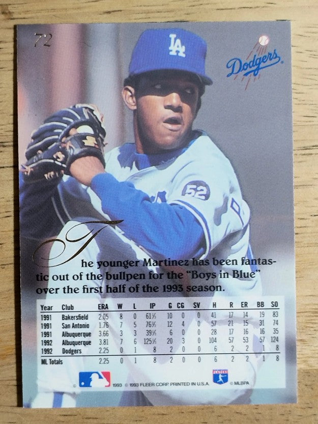 1993 Flair #72 Pedro Martinez
