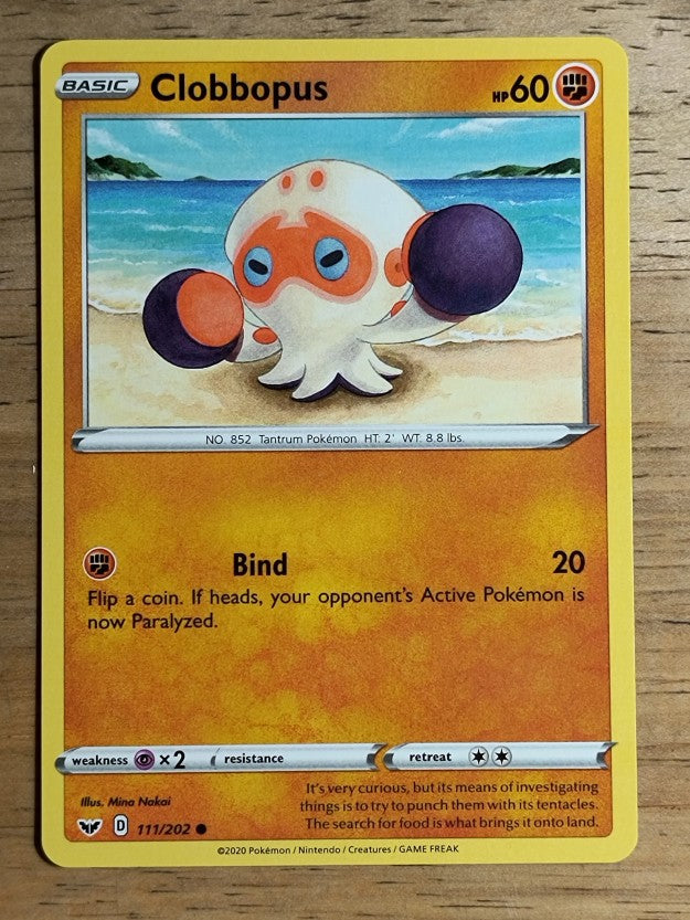 2020 Pokemon Sword and Shield #111 Clobbopus C