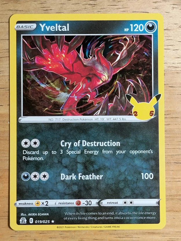 2021 Pokemon Celebrations #19 Yveltal R