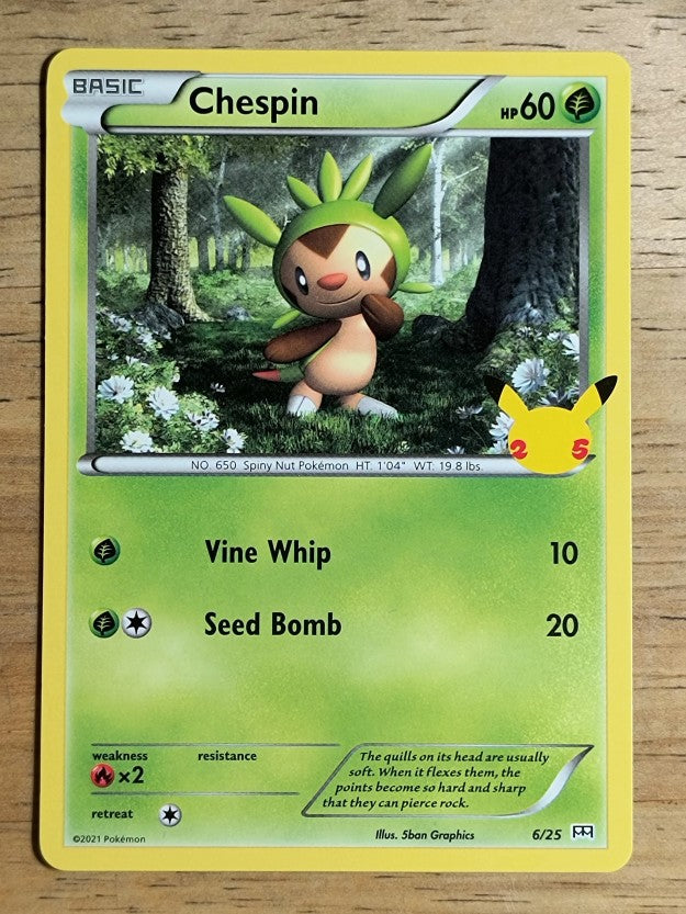 2021 Pokemon McDonald's Collection #6 Chespin