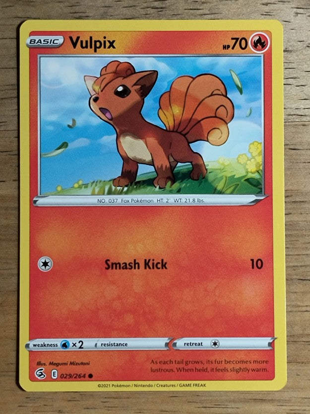 2021 Pokemon Sword and Shield Fusion Strike #29 Vulpix 29 C