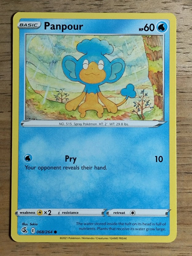 2021 Pokemon Sword and Shield Fusion Strike #68 Panpour C