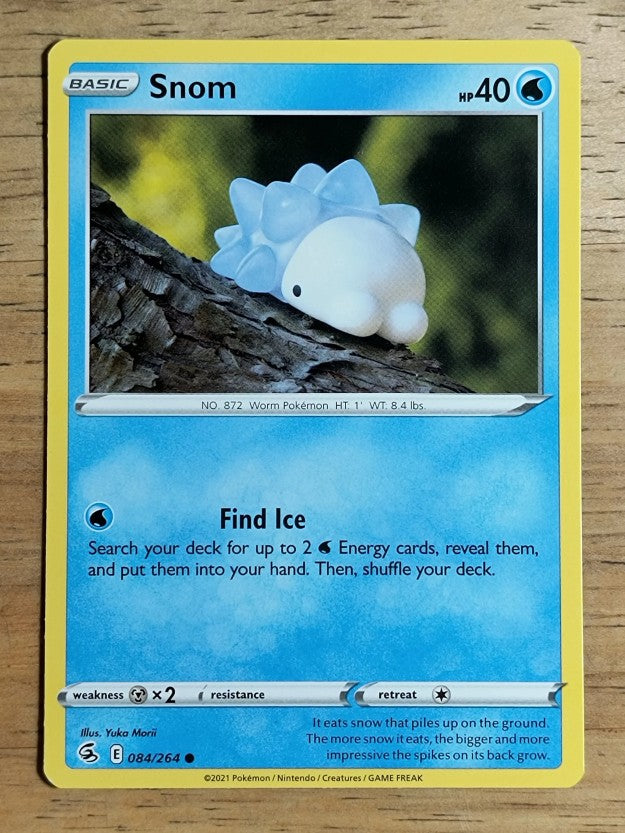 2021 Pokemon Sword and Shield Fusion Strike #84 Snom U