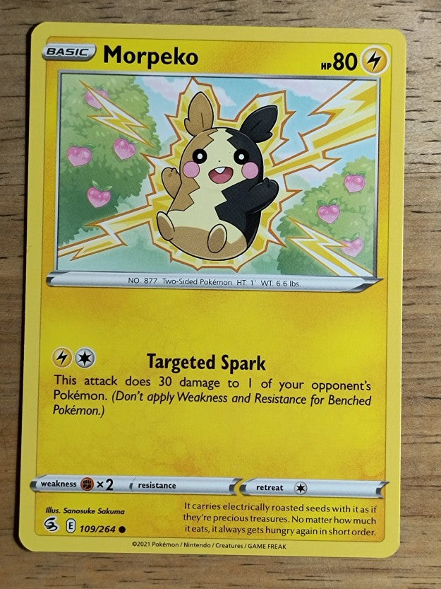 2021 Pokemon Sword and Shield Fusion Strike #109 Morpeko C