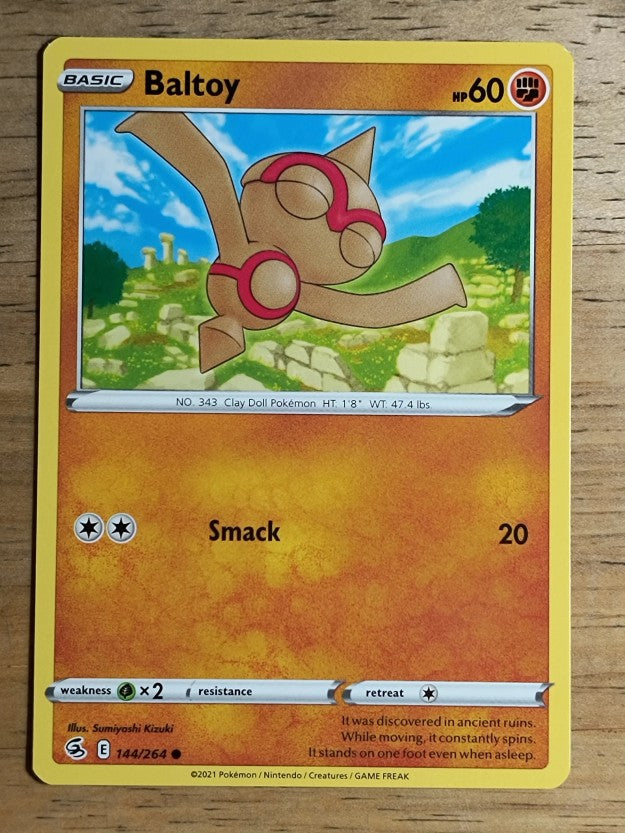 2021 Pokemon Sword and Shield Fusion Strike #144 Baltoy C
