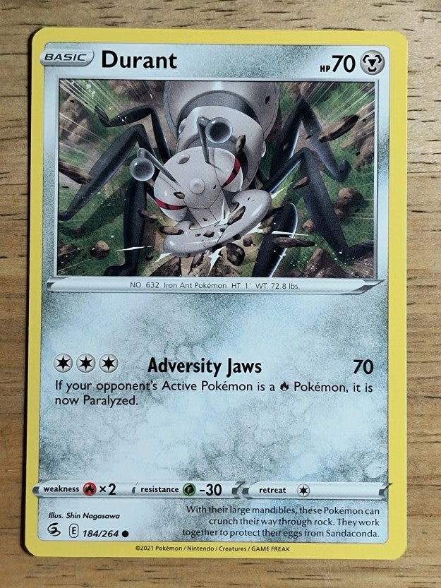 2021 Pokemon Sword and Shield Fusion Strike #184 Durant C