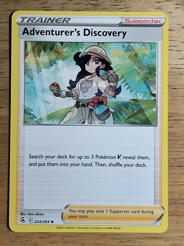 2021 Pokemon Sword and Shield Fusion Strike #224 Adventurer's Discovery U