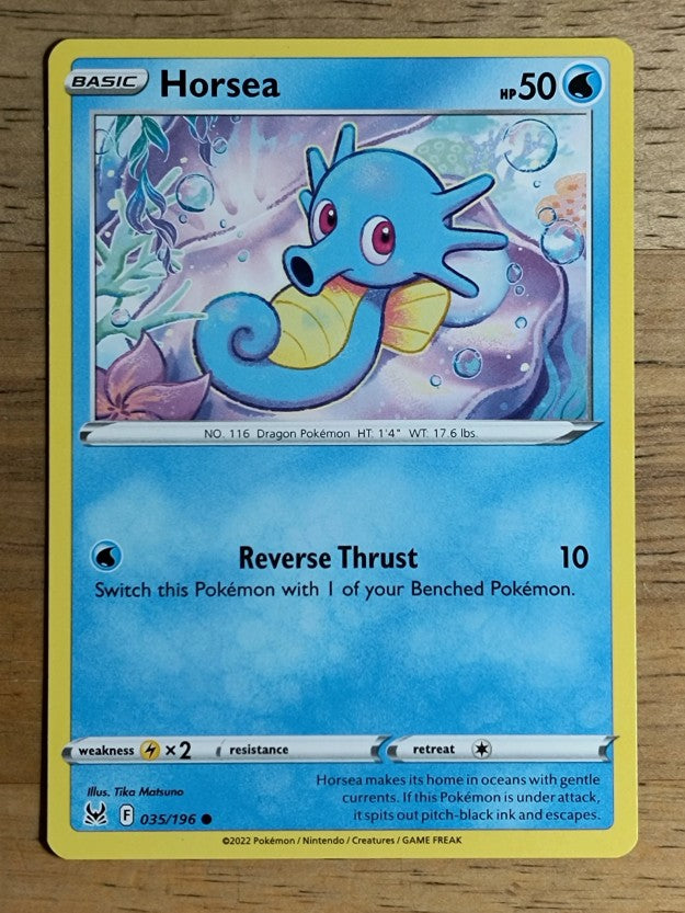 2022 Pokemon Sword and Shield Lost Origin #35 Horsea C