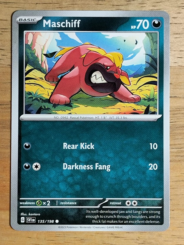 2023 Pokemon Scarlet and Violet #135 Maschiff C
