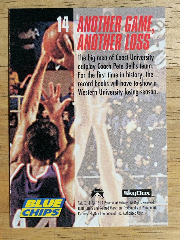 1994 SkyBox Premium Blue Chips #14 Another Game,/Another Loss