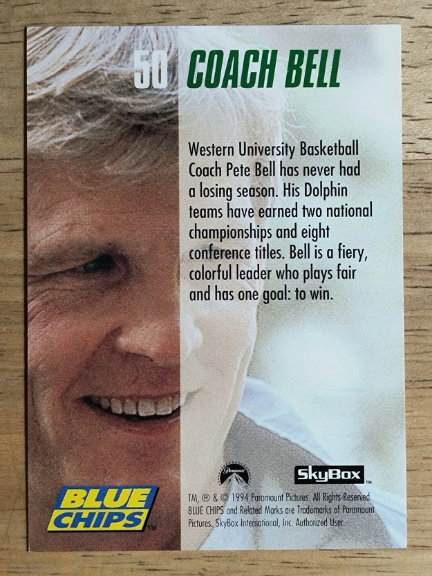 1994 SkyBox Premium Blue Chips #50 Coach Bell