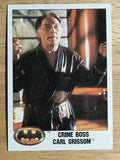 1989 Topps Batman Movie #11 Crime Boss Carl Grissom