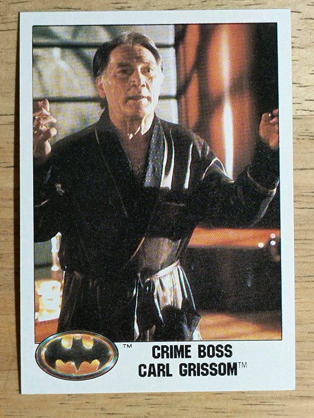 1989 Topps Batman Movie #11 Crime Boss Carl Grissom