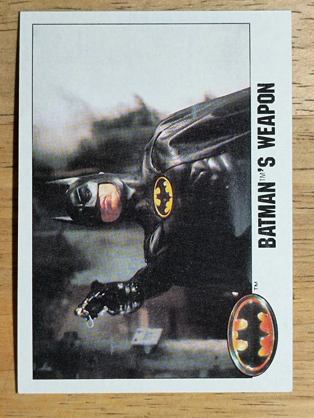 1989 Topps Batman Movie #28 Batman's Weapon