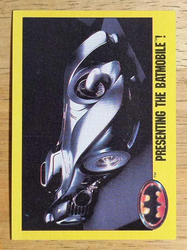 1989 Topps Batman Movie #247 Presenting the Batmobile