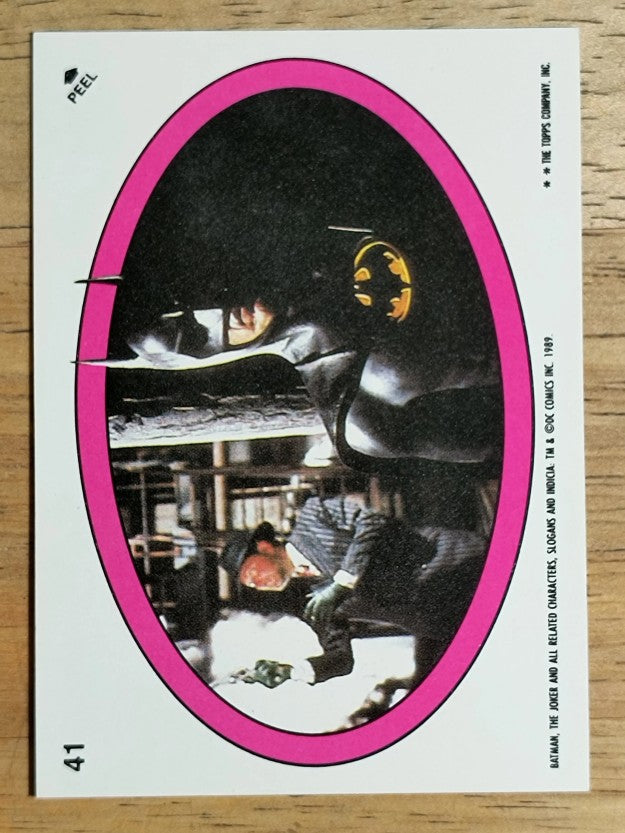 1989 Topps Batman Movie Stickers #41 Batman