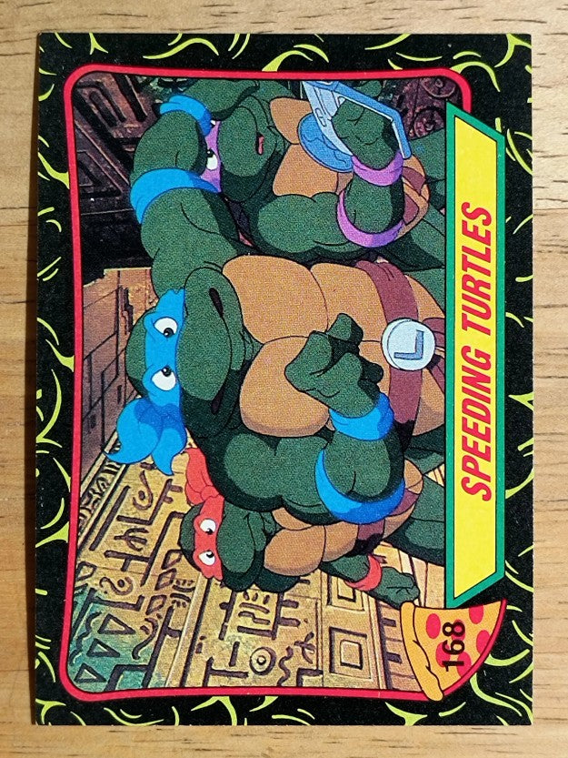 1989 Topps Teenage Mutant Ninja Turtles #168 Speeding Turtles