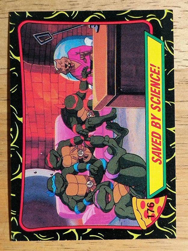 1989 Topps Teenage Mutant Ninja Turtles #176 Saved by Science!
