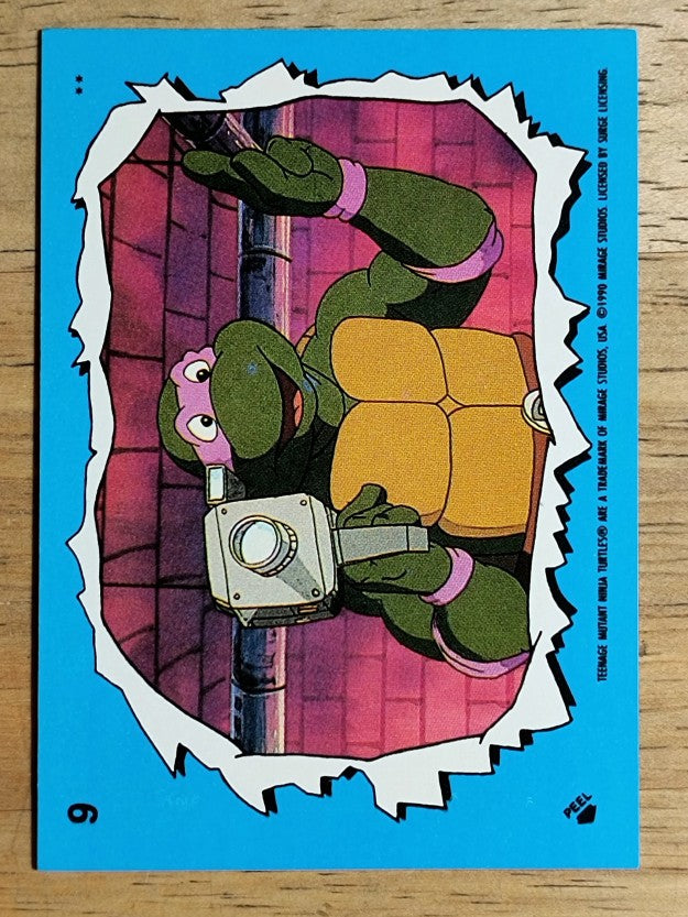 1989 Topps Teenage Mutant Ninja Turtles Series 2 Stickers #9 Donatello Camera