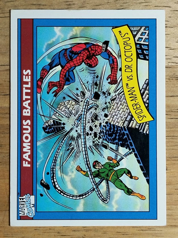 1990 Impel Marvel Universe I #93 Spider-Man vs. Dr. Octopus (VGEX)